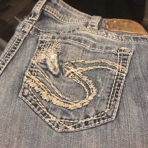 Silver jeans light in color